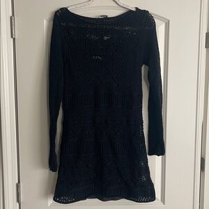 Abercrombie & Fitch Black Knit Dress with Slip